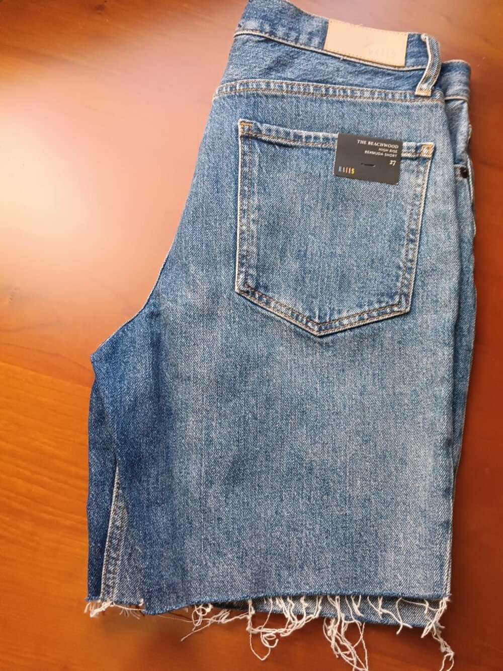 Rails NWT The Beachwood High Rise Button Bermuda Denim Size 27